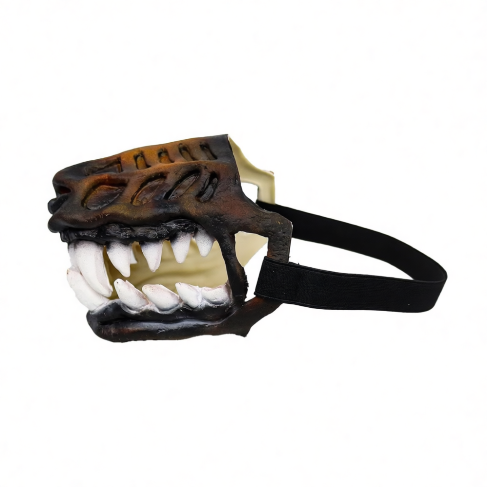 Teeth Whitening Mask - قناع ديناصور مضحك للحيوانات الأليفة، قناع