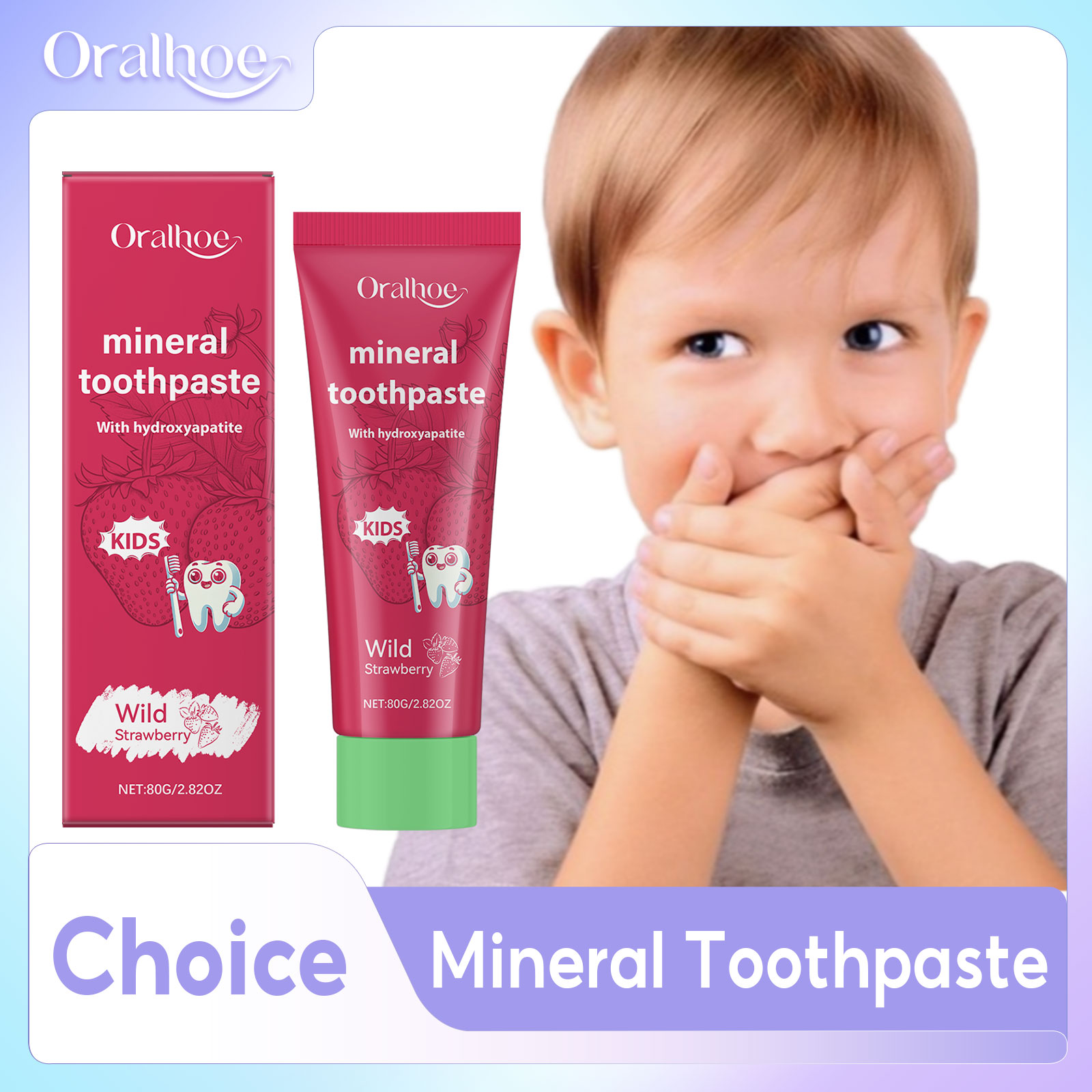 Teeth Whitening Naturally - معجون أسنان أورالهو للأطفال لتنظيف وتبييض