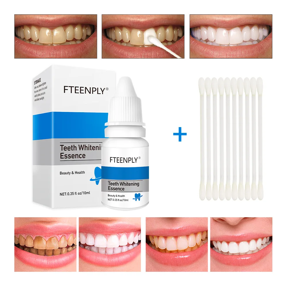 Teeth Whitening Essence - Fteenly تبييض الأسنان جوهر مسحوق نظافة