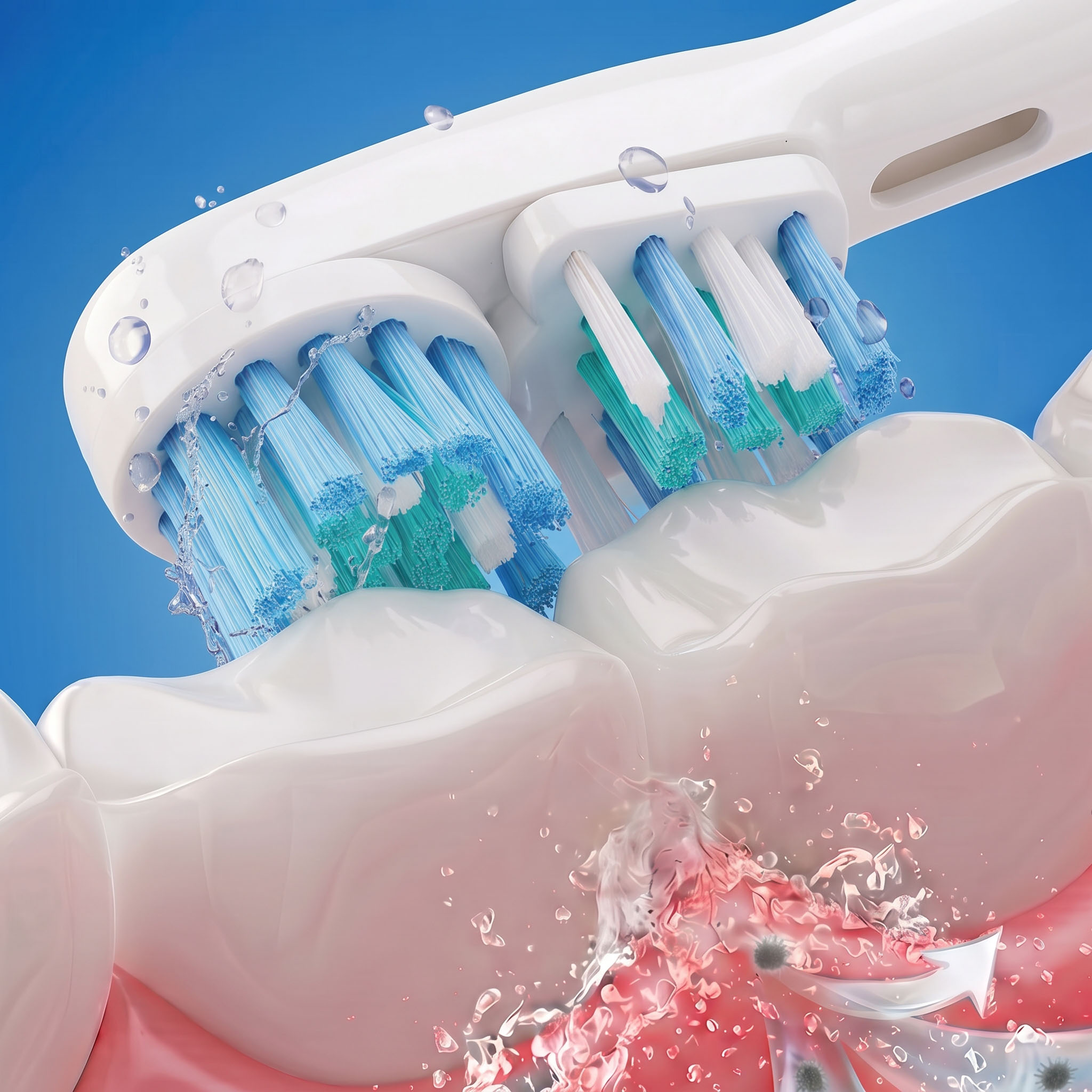 Teeth Whitening Machine Professional - 4/8/12/16 قطعة رؤوس فرشاة بديلة لجهاز