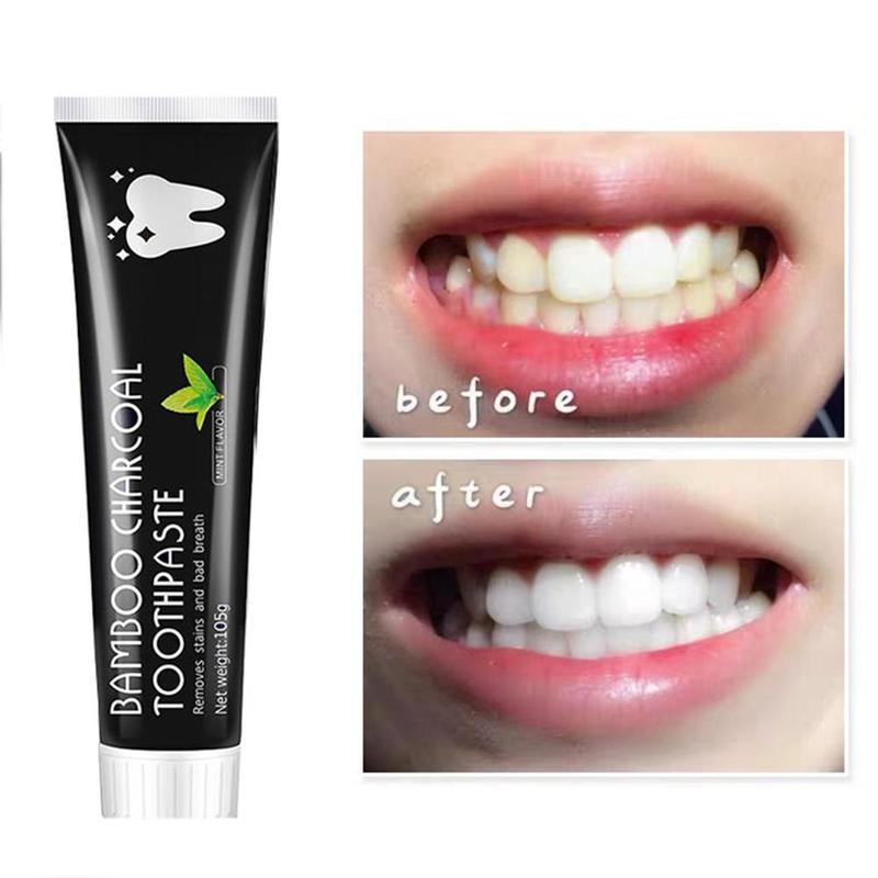 Teeth Whitening Naturally - معجون أسنان طبيعي بالفحم النشط بنكهة