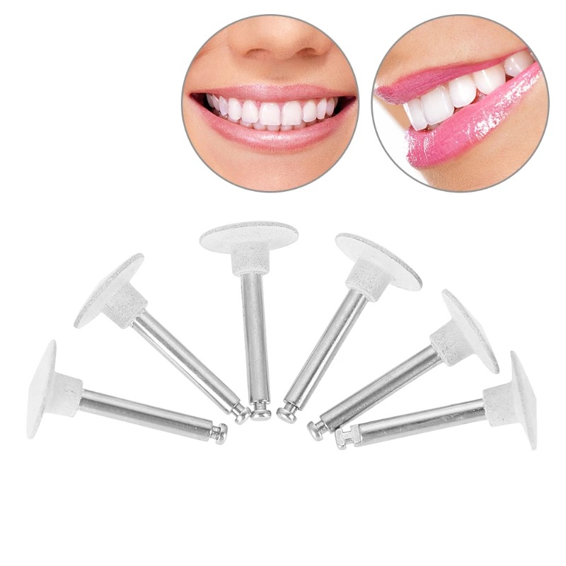 6 قطعة مجموعة رأس تلميع الأسنا - مراجعة Teeth Whitening With Braces وسعره