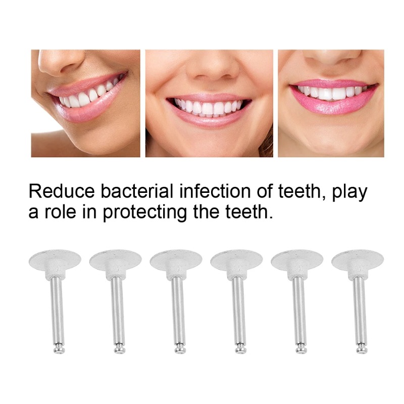 6 قطعة مجموعة رأس تلميع الأسنا - مراجعة Teeth Whitening With Braces وسعره