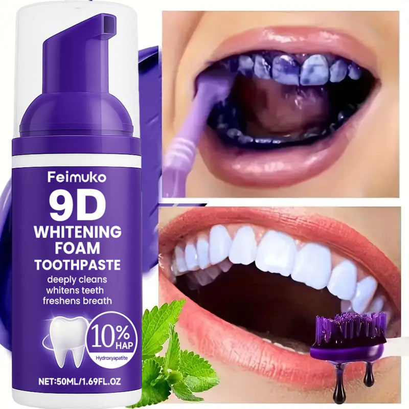 معجون أسنان 9D بنفسجي لتبييض ا - مراجعة Teeth Whitening Naturally وسعره