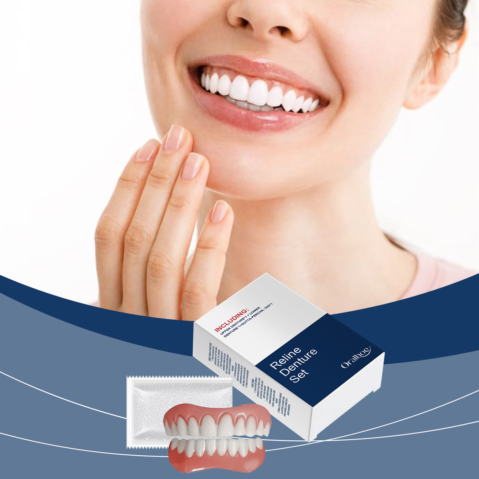 أطقم الأسنان الكاذبة الأسنان ا - مراجعة Teeth Whitening With Braces وسعره