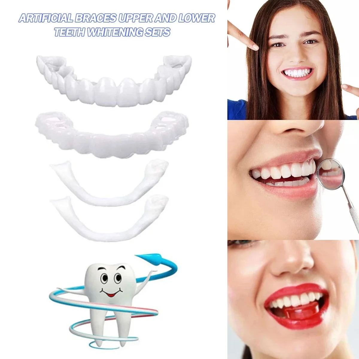 أطقم أسنان اصطناعية مؤقتة لتبي - مراجعة Teeth Whitening With Braces وسعره
