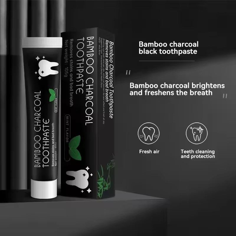 معجون أسنان مبيض بالفحم النبات - مراجعة Teeth Whitening Zimba وسعره
