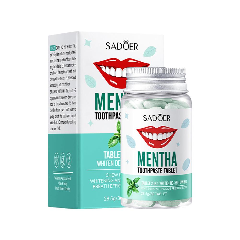 أقراص معجون الأسنان الصلبة بال - مراجعة Teeth Whitening Zimba وسعره